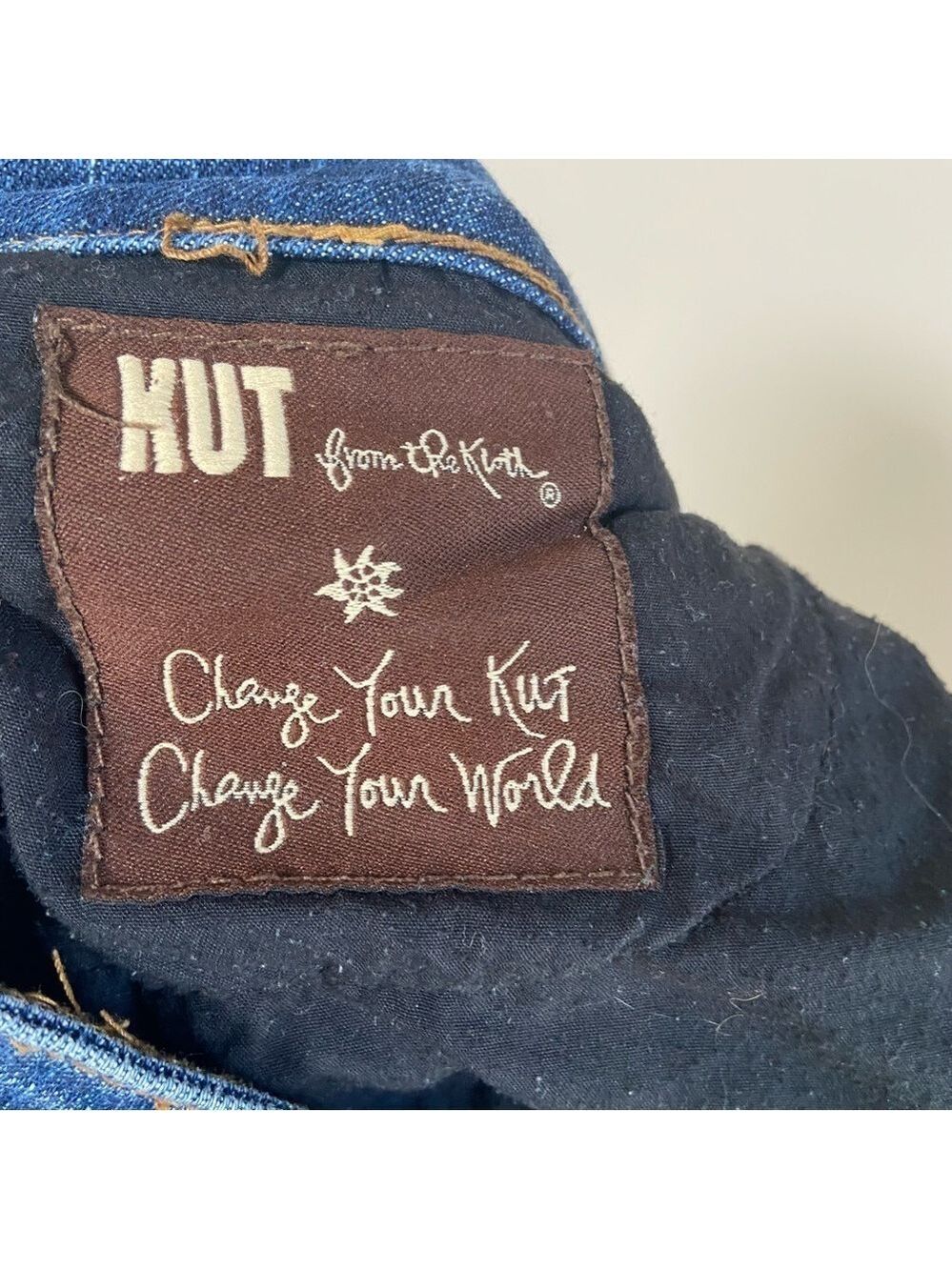 KUT from Kloth Sienna Skinny  Cropped Cut 3867 Jeans Dark Blue Size 6 - Picture 8 of 12